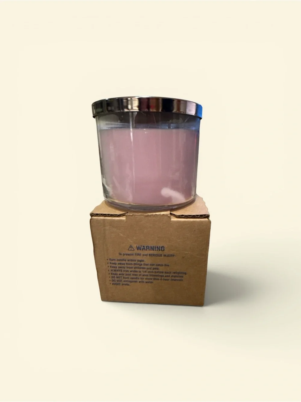 Bath & Body Works Mrs. Claus' Cocktail Soy Candle - Pink